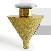 2pcs M10 Grinding Stone Chamfering Bits for Angle Grinders,Tile Ceramic Trimming Cone Carve Polishing Grinding Wheel 50mm