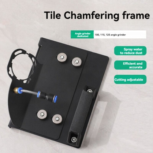 100 Type Angle Grinder Stand for Tile 45 Chamfer Cutting Metal Ceramic Tile Chamfering Frame Chamferer Tools Black 2