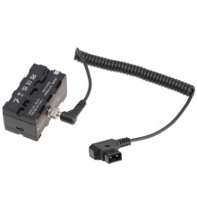 Connecteur D-TAP Vers Câble Extensible 5,5 X 2,5 mm avec Adaptateur de Batterie Factice NP-F Double Face pour Moniteur de Caméra