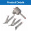 4pcs/Set 8mm Round & Triangular Speed Welding Nozzle Tacking Nozzle for Hot Air  Torch Welding Plastic Rods 6