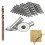40 Pack Angle Beveled Protector Sleeves, Wood Post Protector Stair Cable Railing 1/8, 45 Degree 2
