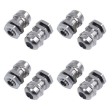 8 Pieces M8 Waterproof Disengagement Cable Gland for 2-5mm Cable Wire