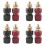 8Pcs Terminal Binding Post, 555 Type Brass Pillar Terminal Block M8 Thread Diameter Binding Post 220V-380V 200A 1