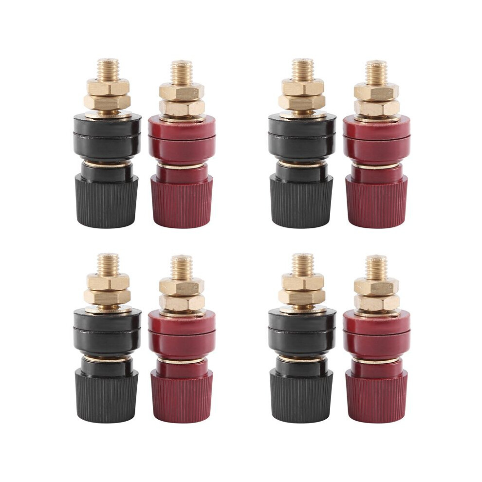 8Pcs Terminal Binding Post, 555 Type Brass Pillar Terminal Block M8 Thread Diameter Binding Post 220V-380V 200A 4712295077204