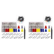 1510Pcs Car Electrical Wire Terminal Pins Connector Kit 1/1.5/1.8/2.2/2.8/3.5mm 21Type Connector Pins Terminal Auto