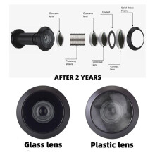 220-Degree Solid Peep Holes for Door with 16mm Drill Bit,0.63in Door Peephole for Door Thick From 1-3/8inch to 2-1/6inch
