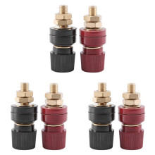 6 Pz Terminale Binding Post, 555 Tipo Ottone Pilastro Morsettiera M8 Diametro Filettatura Binding Post 220V-380V 200A