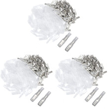 600PCS Male/Female Spade Crimp Terminals Electrical Insulating Sleeve Wire Wrap Connector, 2.8MM