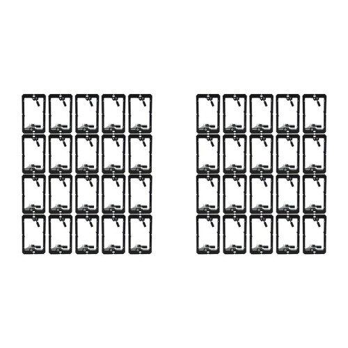 Single-Gang (1-Gang) Low Voltage Wall Plate Mounting Brackets,40PCS