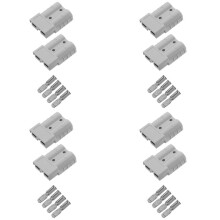 8 Pieces of Quick Connect Plug 175A 600V Battery Quick Connector Power Plug Winch Connection Grey for Maximum 1AWG Wire
