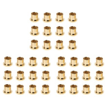 36 Stück Vergoldete RCA Schutzkappe, Kurzschlussbuchse, Phono-Stecker, RCA Abschirmung, Buchsenschutzabdeckung, Gold