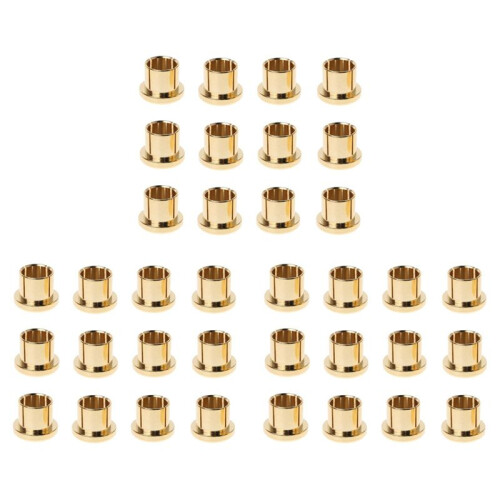 36Pcs Gold Plated RCA Protection Cap Short Circuit Socket Phono Connector RCA Shielding Socket Protect Cover,Gold