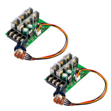 2X Motor Speed Regulator 12V 24V 36V 48V High Power Drive Module PWM Motor Speed Controller 40A Current Regulator