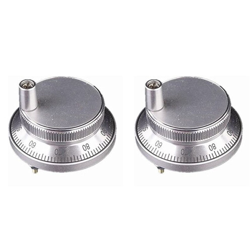 2X 100Ppr 4-Terminal Electronic Handwheel Manual Pulse Encoder 5V-24V Cnc System Hand Pulse Lathe Hand Crank