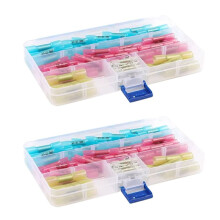 2sets Krimpkousklemmenset, Waterdichte Soldeerafdichtingshuls, Elektrische Draadconnectoren, Kabelverbinding, Automobiel