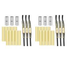 6pcs Underground Splice Kit 3 A3C Submersible Pump Splice Kit for 10 12 14AWG with 10 Clear Double Wall Heat Shrink