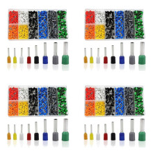 Kit di Puntali da 3200 Pezzi, Connettore A Crimpare per Puntali, Kit Terminale AWG 22-10 per Pin del Cavo Isolato, Kit di Puntali per