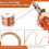 4 Rolls Soft Copper Wire Solid Bare Bendable Wire for Electroculture, Jewelry Making (12 Gauge 52.49Feet Per Roll) 5