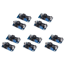 10St Justerbar - Buck Boost Converter Automatisk Bredspänningsregulator XL6009 Spänningsmodul