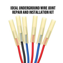 6 Stuks Ondergrondse Lasset 3 A3C Dompelpompleidinglasset voor 10 12 14AWG met 10 Heldere Dubbele Wandkrimpkous
