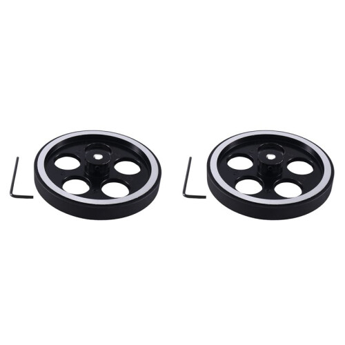 2pcs 300Mmx6Mm Industrial Aluminum Rubber Measuring Encoder Meter Wheel for Industrial Encoder