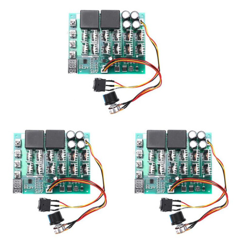 3X  10-55V 100A Motor Speed Controller PWM HHO RC Reverse Control  with LED Display