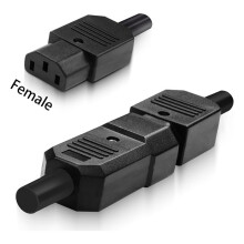 10 Stück IEC C13 Netzstecker, C13 Buchse, Netzadapter, 3-Polige Steckdose, 250 V, 10 A, Wechselstromadapter