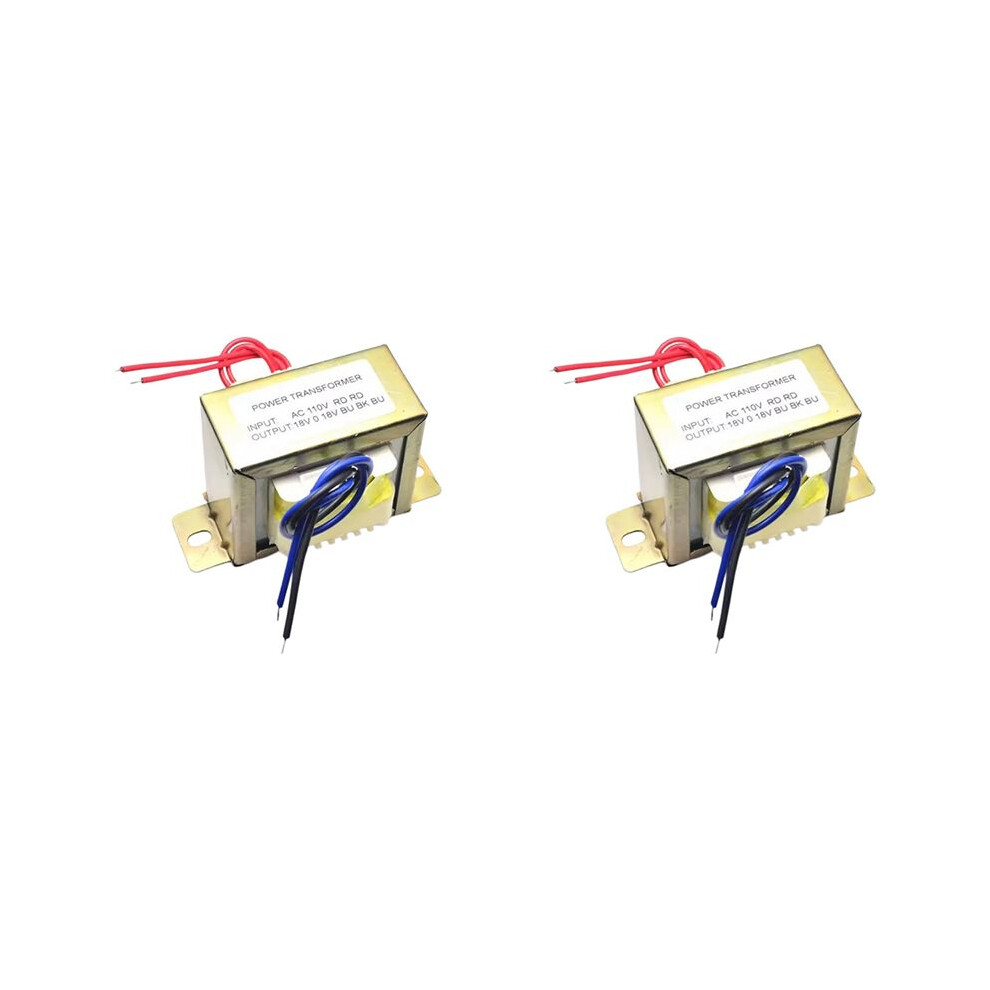 2X Power Transformer Dual Ac 18V 50W Ei Transformer 110V In Optional For Preamplifier 2.1 Amplifier Tone Board A 6031009828252