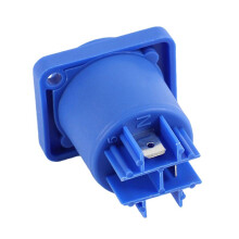 50 STÜCKE Powercon Stecker 3 Pins 20 ein 250 V Power Lautsprecher Einbaubuchse Buchse für LED-Bildschirm Bühnenbeleuchtung, Blau