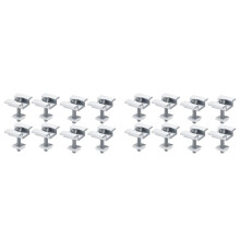 16Pack Solar Panel Mounting Brackets, Solar Panel End Clamps, Centre Clamps, for PV Solar Panel Solar Module 35mm
