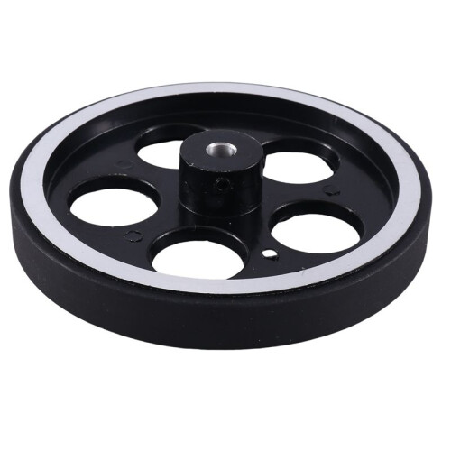 2pcs 300Mmx6Mm Industrial Aluminum Rubber Measuring Encoder Meter Wheel for Industrial Encoder