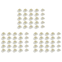 Kit Connettori per Strisce LED COB da 75 Pezzi un 2 Pin da 5 mm per Giunti da Striscia un Cavo e da Striscia un Striscia su Strisce Luminose un LED da