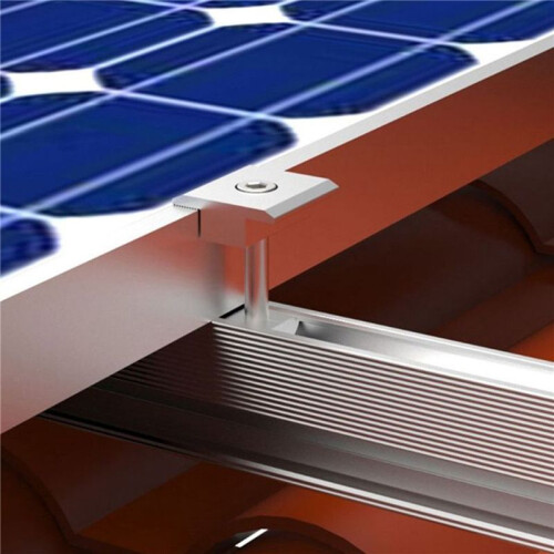 20Pcs Solar Clamp Adjustable Solar Panel Bracket Clamp Wide Photovoltaic Support for Solar Panel System 30mm 2