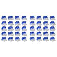 Connecteur de Câble, 40 Pièces Connecteurs de Câble pour Tondeuse à Gazon Robotique, Serre-Câbles Étanches Automower Pinces de Connexion