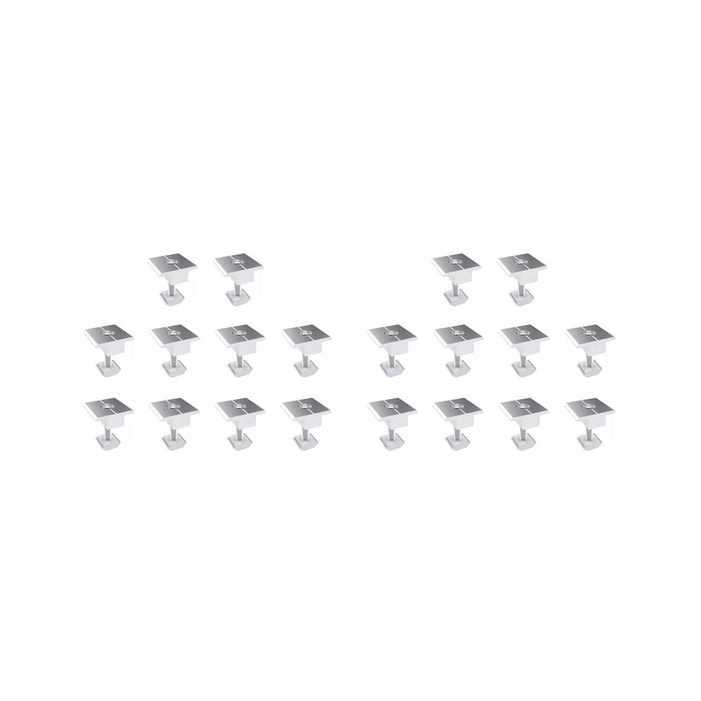 20Pcs Solar Clamp Adjustable Solar Panel Bracket Clamp Wide Photovoltaic Support For Solar Panel System 30Mm 4713906231107