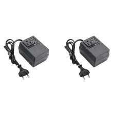 2X 200W Voltage Converter Transformer EU to US - Step-Down Transformer 220V to 110V Single Phase Travel Adapter EU Plug