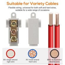 30 Stuks 6 AWG Gauge T-Type Draadconnectormoerkit, 80A Snelle Bedradingsaansluiting, Snelkoppelingsconnector