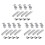12x Solar Panel Mount Bracket Photovoltaic Panel Rail Solar Panel Mount Fastening Module with Mid 30mm 1