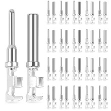 400x Kit Terminale Connettore DT Misura 16, Pin Maschio 1060-16-0122 / Prese Femmina 1062-16-0122 Contatto Stile Cilindro Aperto