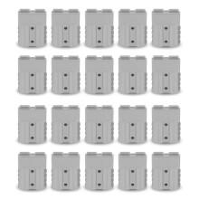 20 Peças Pra Anderson Estilo Plug Connector 50A com Pra Anderson Handle Empilhadeira Carregamento de Bateria Kit de Conectores Rápidos Cinza