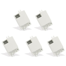 5X Interruptor de Sensor de Movimiento de de Microondas de 5,8 GHz AC85-265V Interruptor Inteligente de Sensor de Cuerpo Humano Interruptor