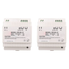 4X DR-60-12 Transformator 12 Volt 5 Ampere Industrie-DIN-Schienen-Netzteil 220 V AC auf 12 V -Netzteil (12 V)