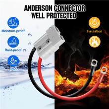 8x voor Anderson Connector 50A Kit voor Anderson Plug 8 Gauge 30cm Batterijkabels Waterdichte Snelconnectoren voor Lifepo4