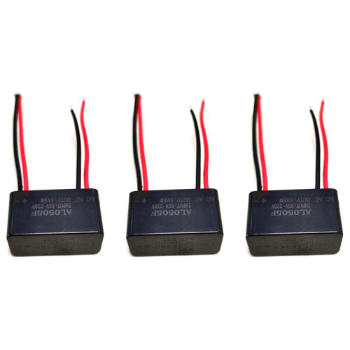 3X AC 220V A  5V/1A  Trasformatore 5W Impermeabile Epoxy Potting Light Power Supply Interruttore Modulo Driver