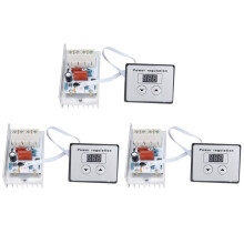 3X Dimmerbrytare, 10000W SCR Digital Spänningsregulator Hastighetskontroll Dimmertermostat AC 220V 80A