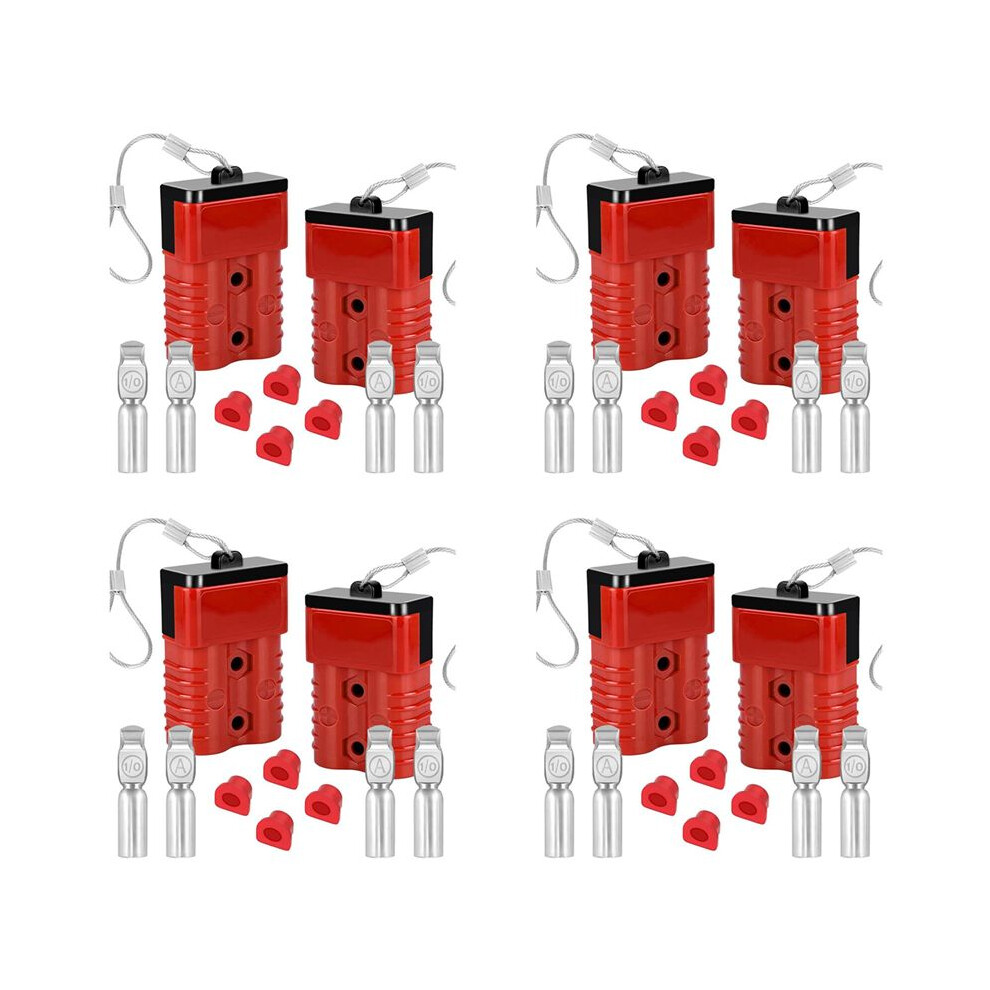 8Pack 175Amp Battery Quick Connect Plugs And Connectors1/0-4 Gauge Battery Quick Disconnect For Winch, Trailer 6033640708733