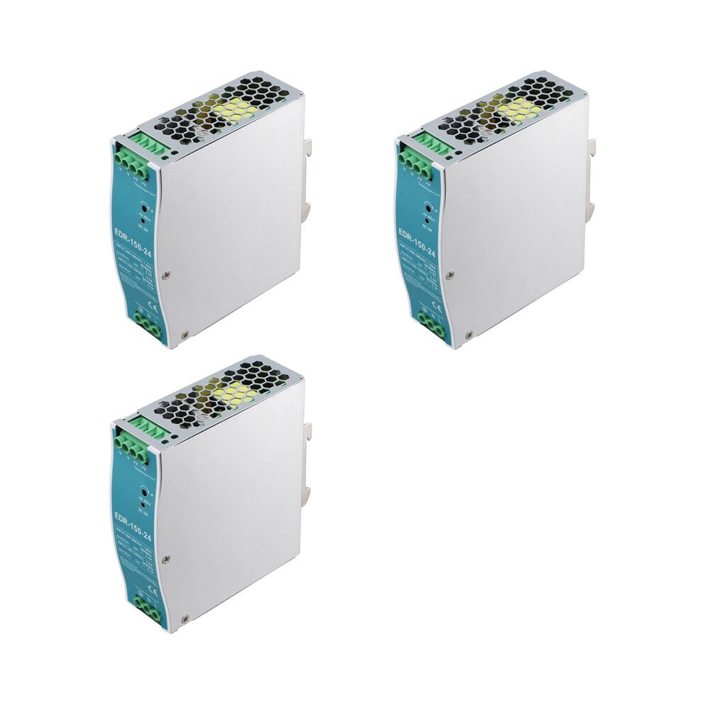 3X Edr-150W-24V 24V 150W Din Rail Power Supply Ac- Driver Voltage Regulator Power Suply 100V-240V 4713309501876