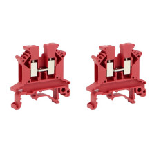 Bloque de Terminales de Riel DIN UK2.5B, Conector de Tornillo Cuadrado Universal, 200 Piezas