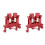 Bloque de Terminales de Riel DIN UK2.5B, Conector de Tornillo Cuadrado Universal, 200 Piezas 1