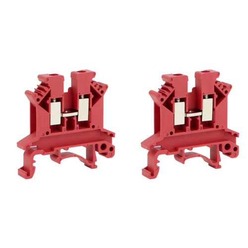 Bloque de Terminales de Riel DIN UK2.5B, Conector de Tornillo Cuadrado Universal, 200 Piezas